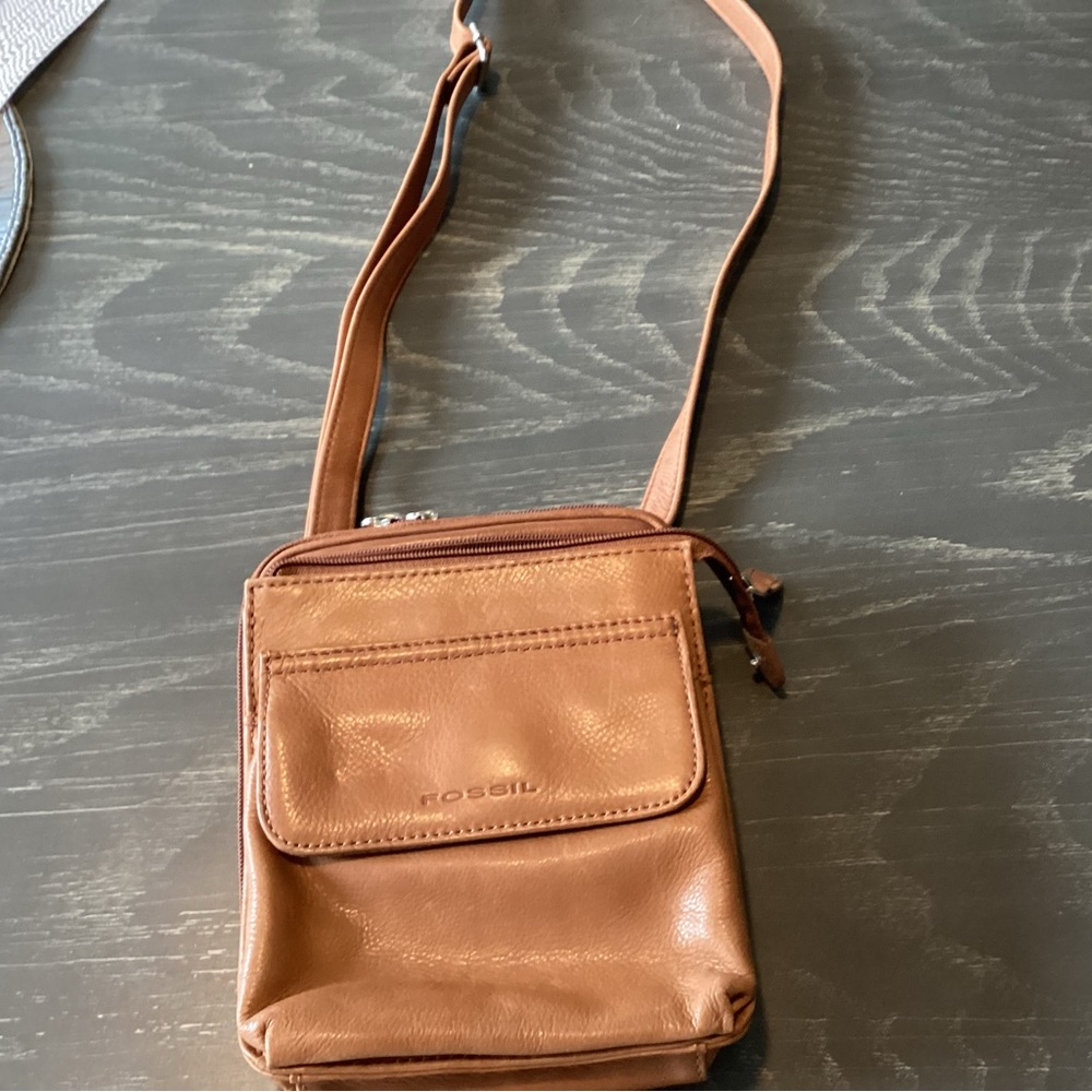 All leather Fossil small bag